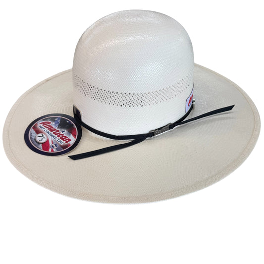 American Hat 7104 Straw 6" Open Crown