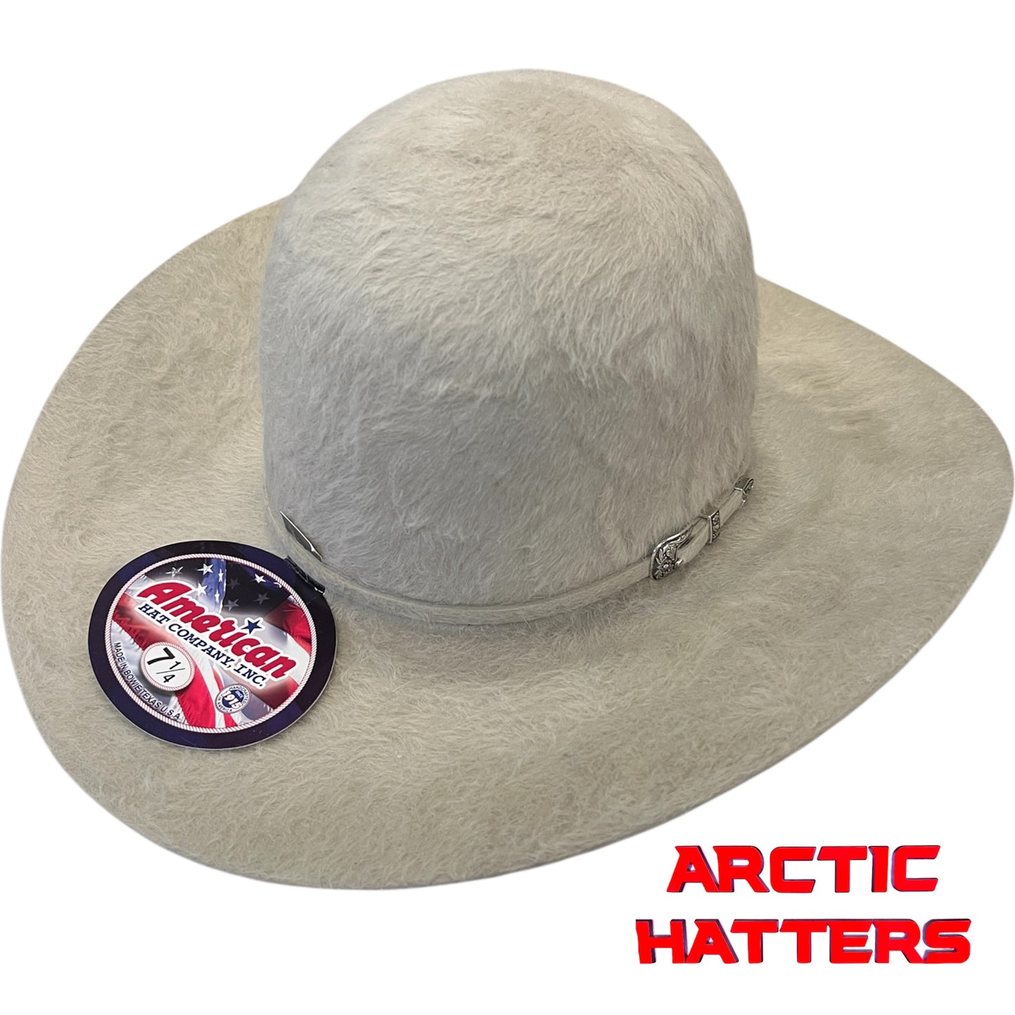 American Hat 20X Silverbelly Grizzly Felt Hat 6" Crown