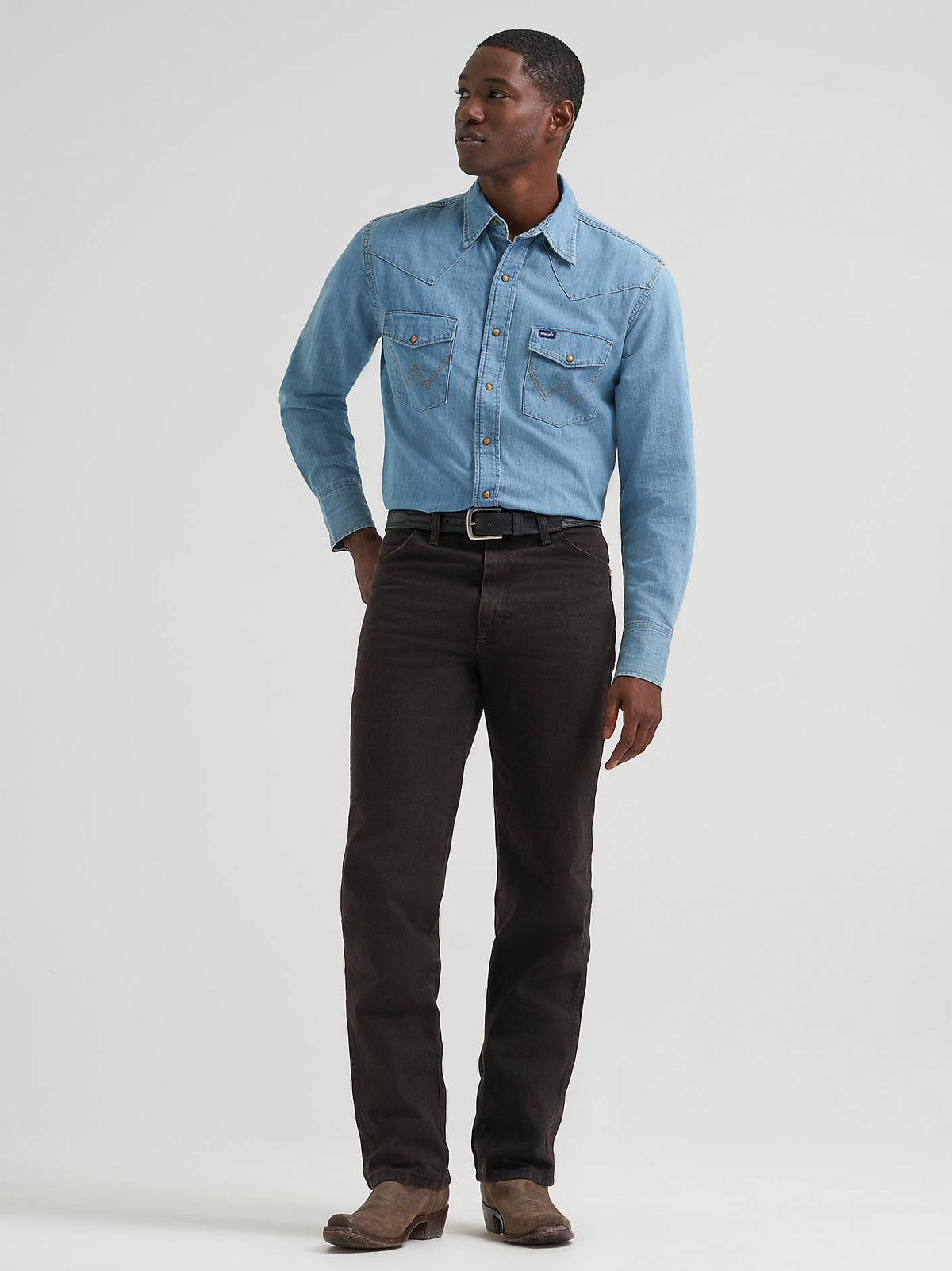 Wrangler 13MWZ Slim 936KCL Black Chocolate