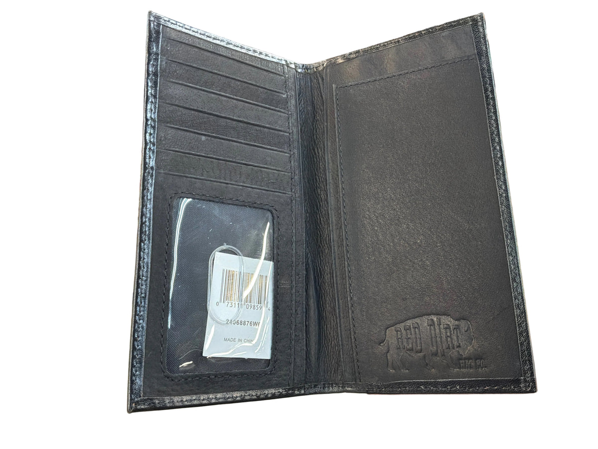 Red Dirt Rodeo Wallet Blk W/ Wine And Claret Morning Star 24068876W6