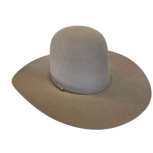 Rodeo King 7X Pecan Open Crown Felt Hat