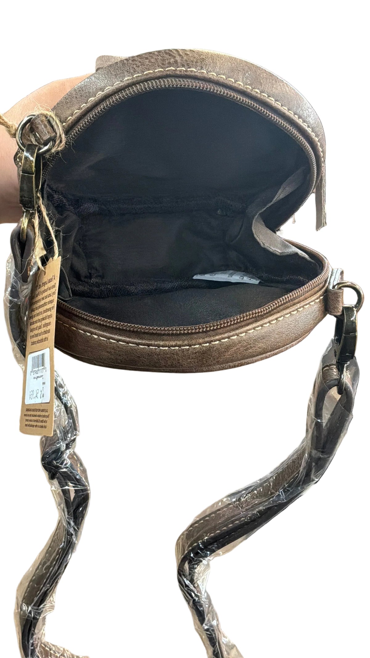 Tony Lama Canteen Crossbody Hair-On Hide W/ Fringe 22094835HAR