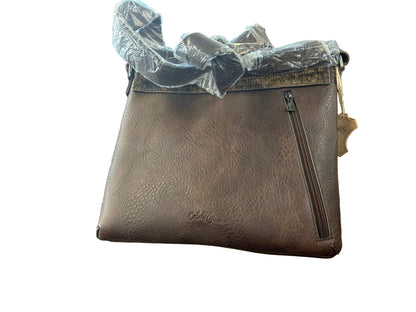 Catchfly Crossbody Brown W/ Asymmetrical Hair On 2520991011