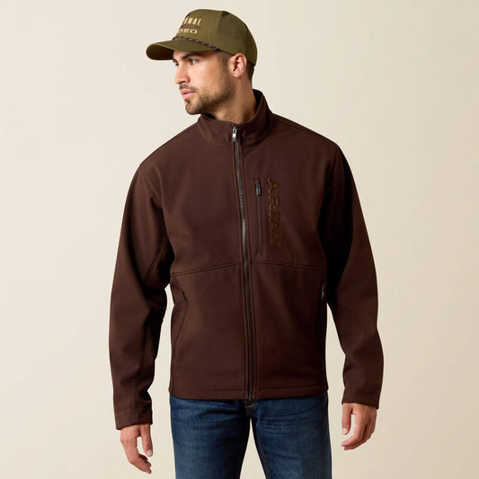 Ariat Men Chest Logo Softshell Jacket Mole 10079279