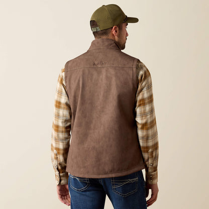 Ariat Men Vernon Softshell Vest Wren Faux Leather 10079403