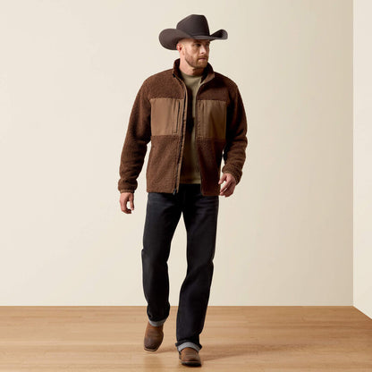 Ariat Men Odessa Sherpa Jacket Rain Drum 10079459