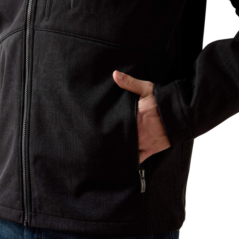 Ariat Men Chest Logo Softshell Jacket Black Mexico 10079491