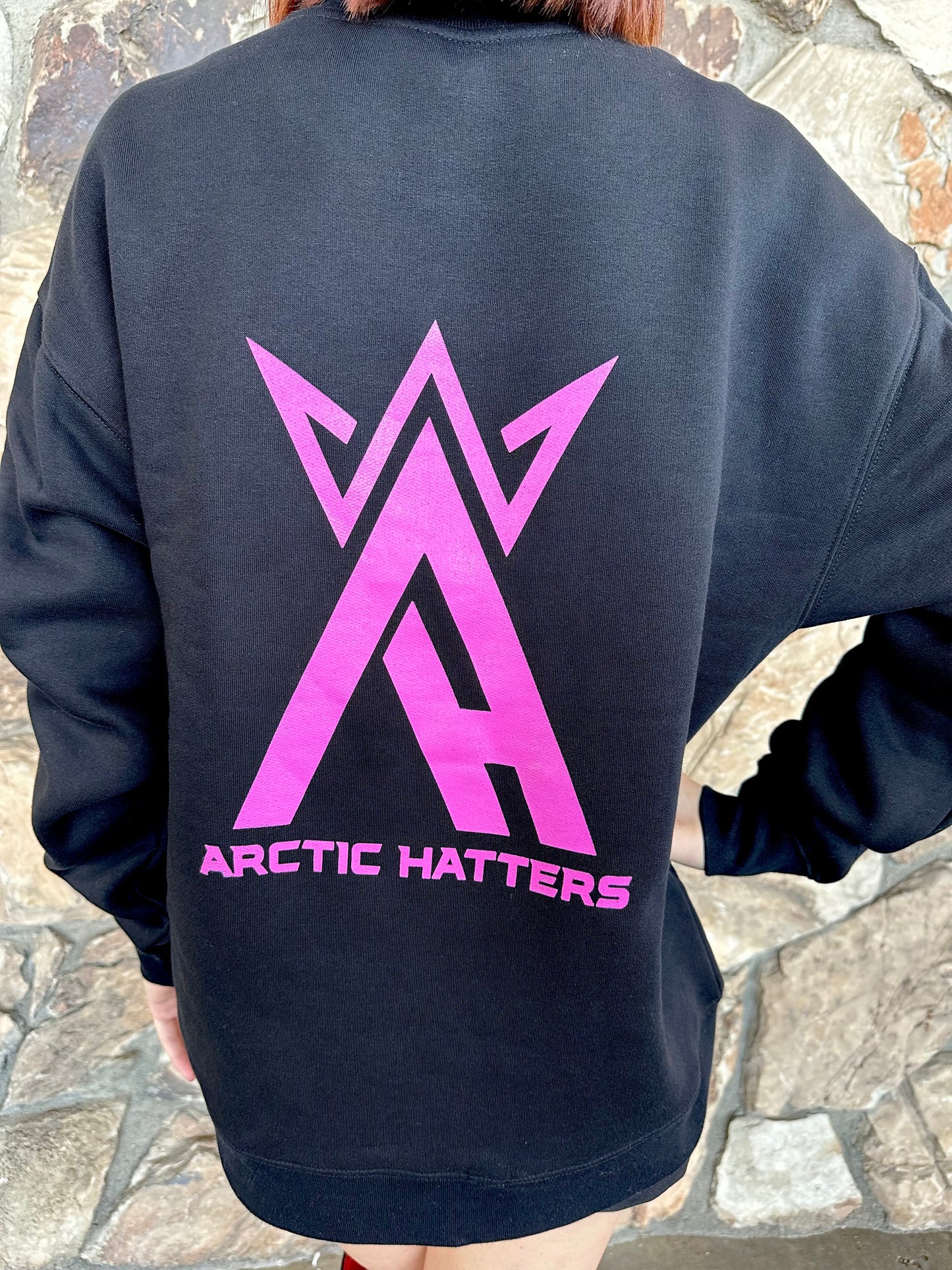 Arctic Hatters Black/Pink Crew