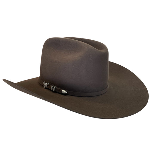Resistol USTRC 6x Chocolate Felt Hat 6" RB Crown