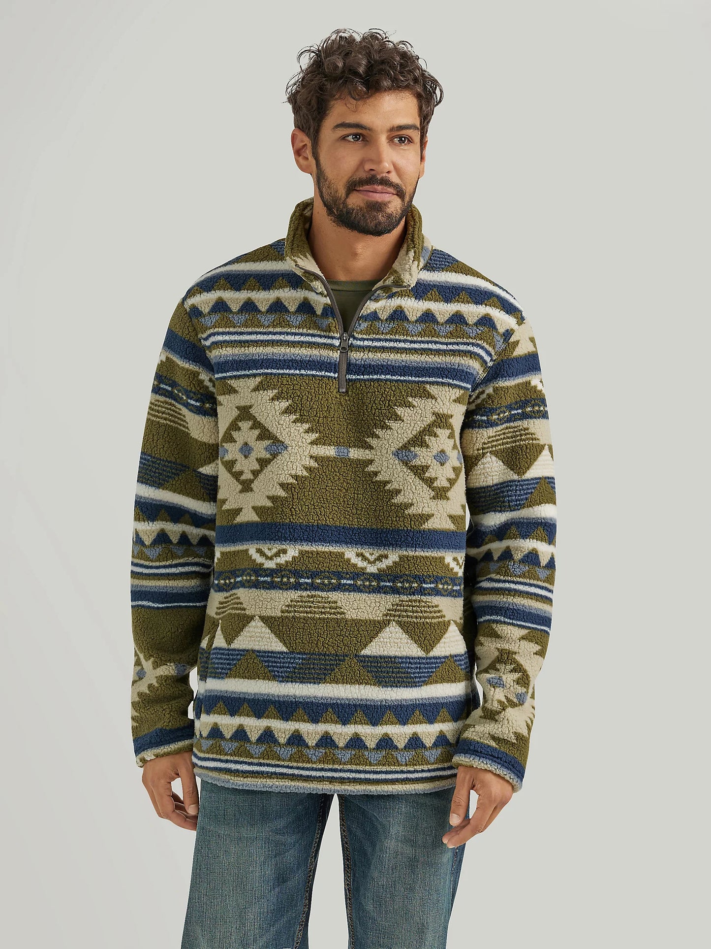 Men's Heavyweight Quarter Zip Sherpa Pullover ALPINE