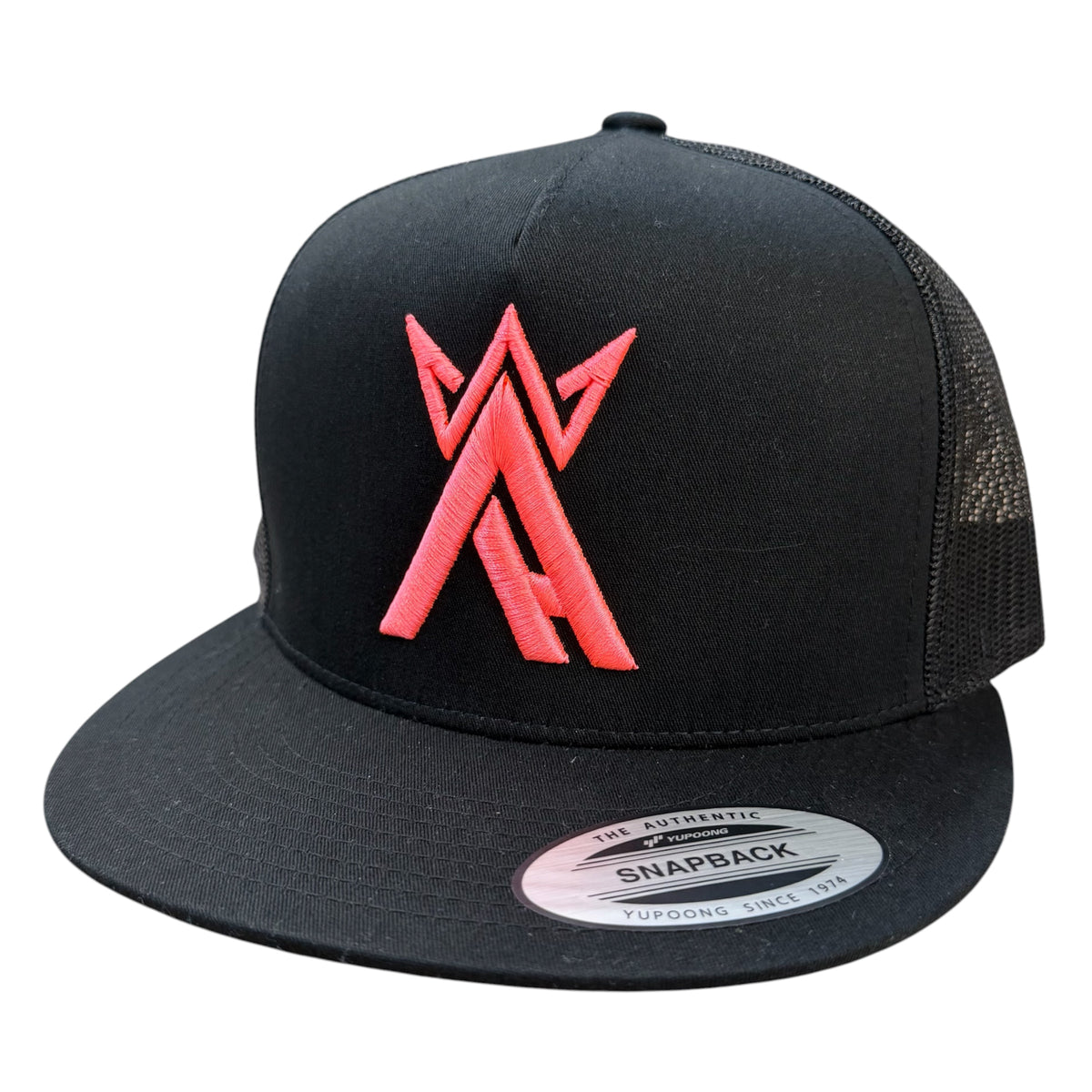 King Arctic Neon Pink BLK Trucker Hat