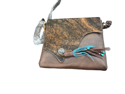 Catchfly Crossbody Brown W/ Asymmetrical Hair On 2520991011