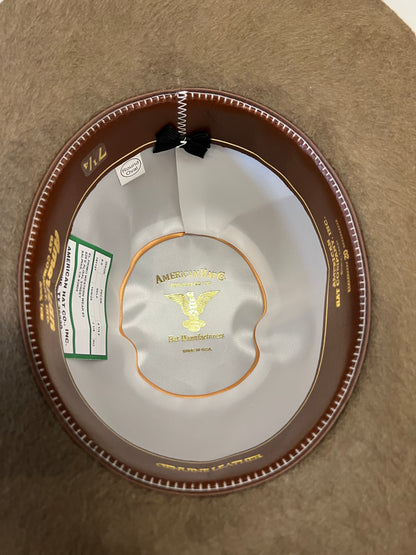 American Hat 20X Pecan Grizzly Felt Hat 6" Crown