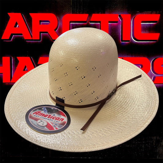 American Hat 8120 Straw 6" Open Crown