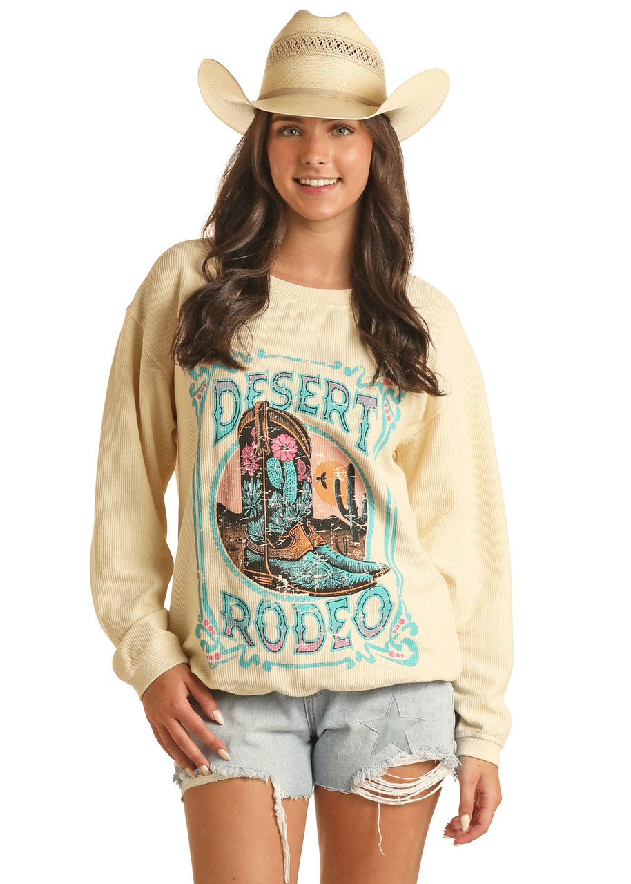 Women’s Rock&Roll Boot Graphic Pullover