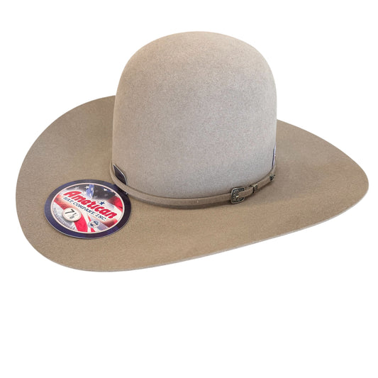 American Hat 100X Natural Felt Hat 6" Open Crown