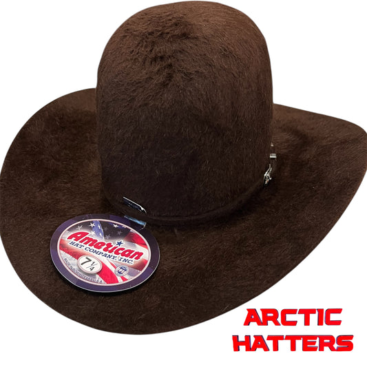 American Hat 20X Chocolate Grizzly Felt Hat 7" Crown