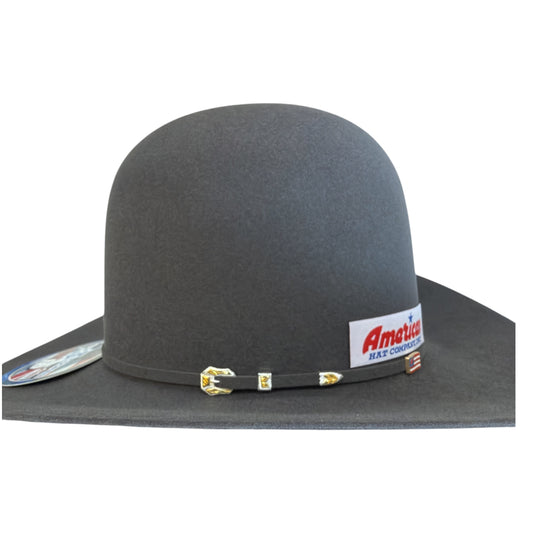 American Hat 10X Steel Felt Hat 6" Open Crown Tuf Cooper Collection