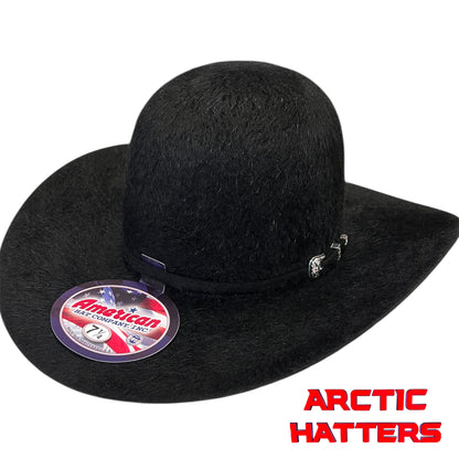 American Hat 20X Black Grizzly Felt Hat 6" Crown