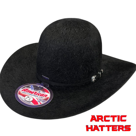 American Hat 20X Black Grizzly Felt Hat 6" Crown