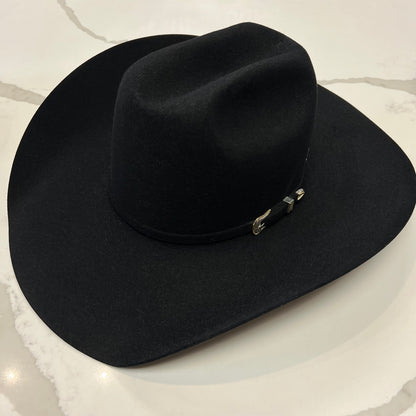 American Hat 10X Black Felt Hat 6" Open Crown