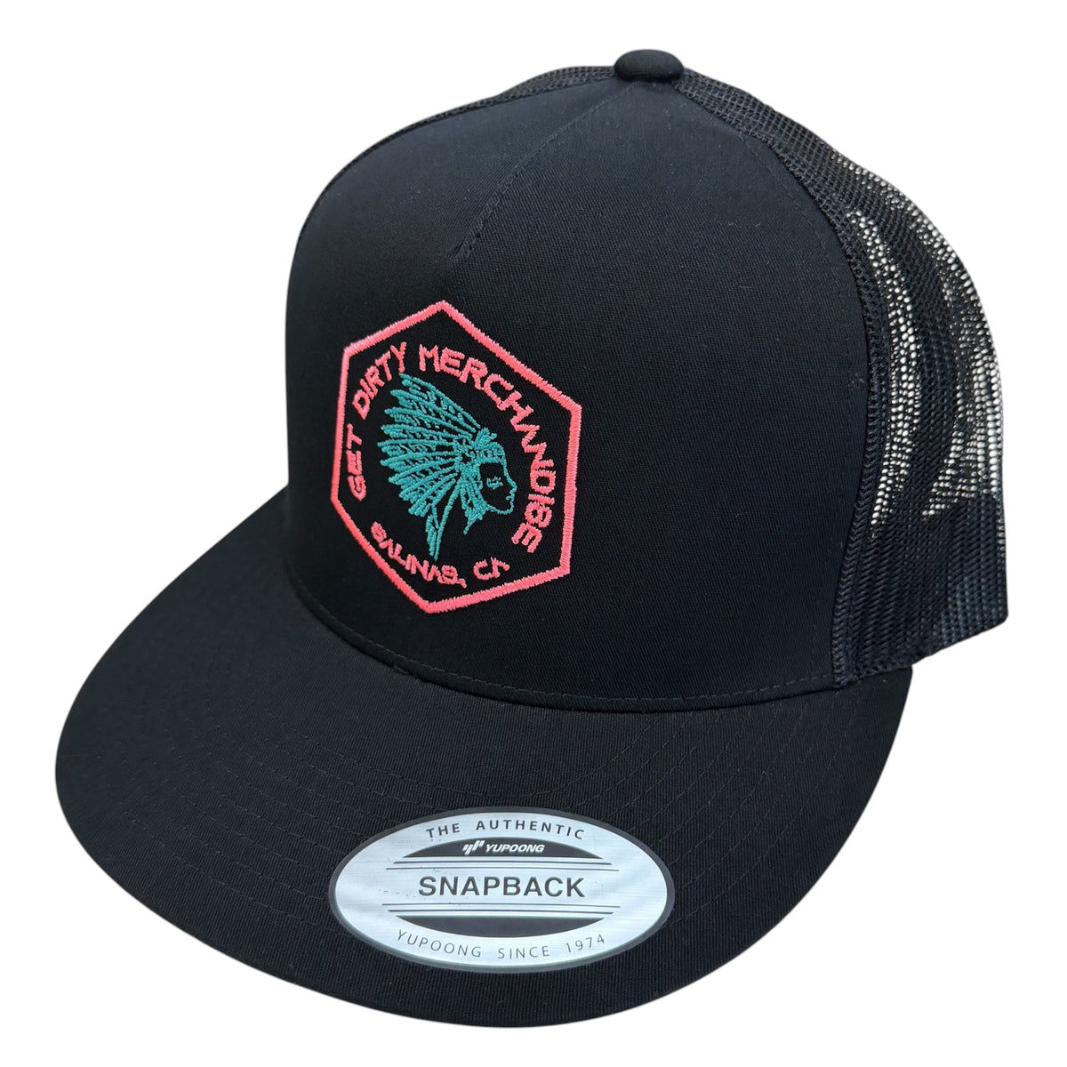 Get Dirty Merchandise Neon Pink Marty 2.0 BLK Trucker Hat