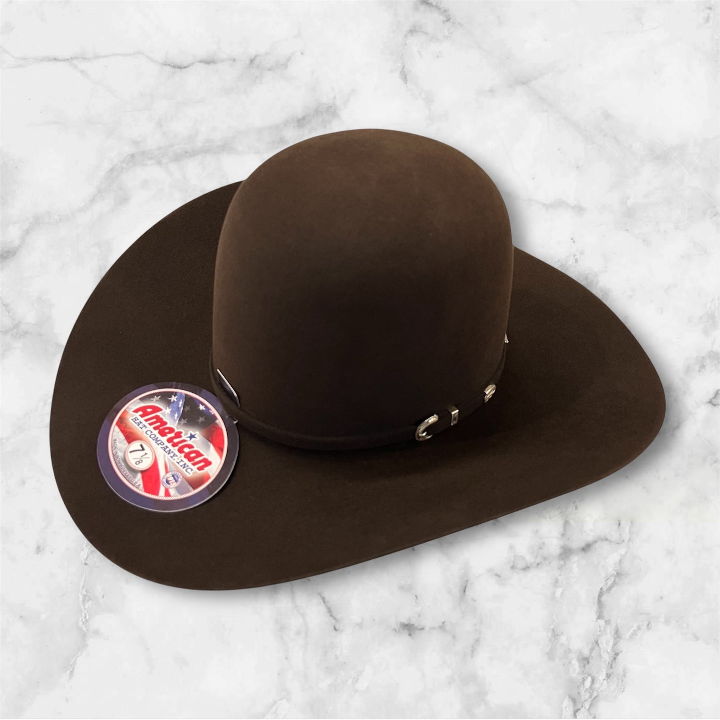 American Hat 40X Chocolate Felt Hat 6" Open Crown