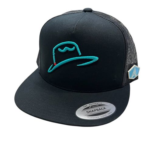 Arctic Hatters Neon Cutters Black Trucker Hat