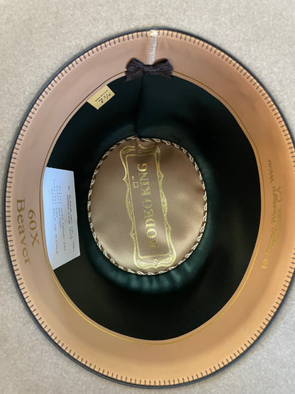 Rodeo King 60X Natural 6" Open Crown Felt Hat
