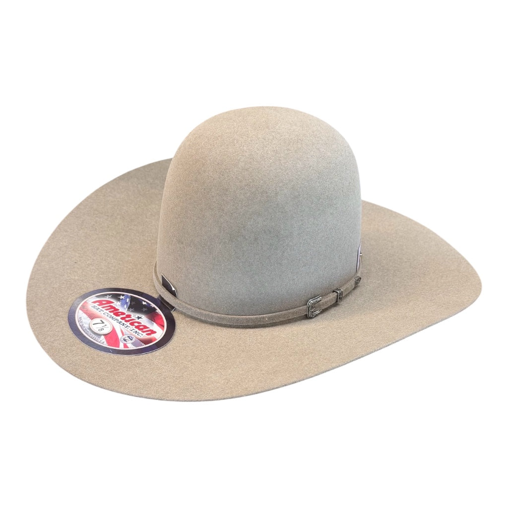 American Hat 10X Natural Felt Hat 6" Open Crown