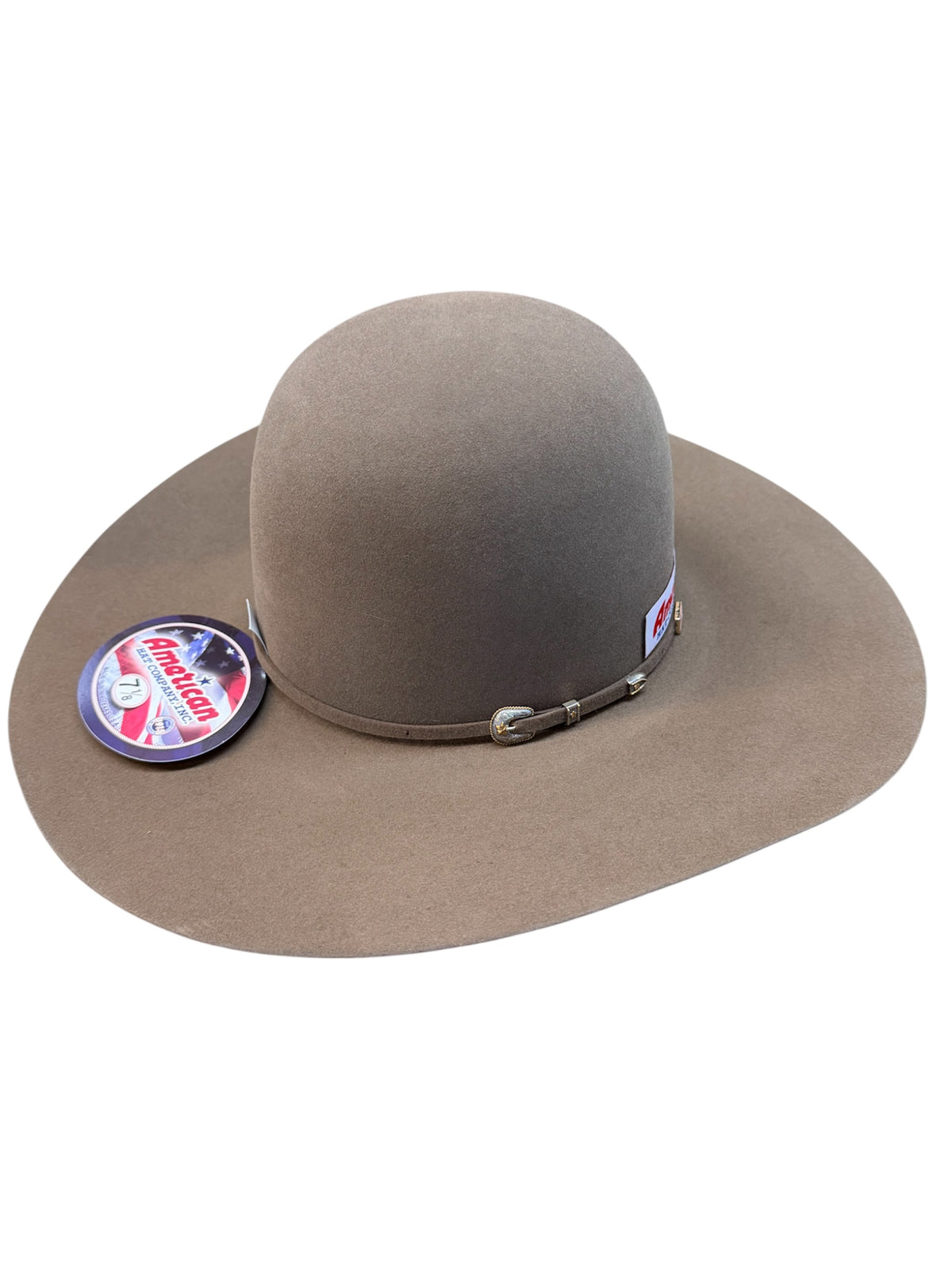 American Hat 500X Pecan Felt Hat 6" Open Crown