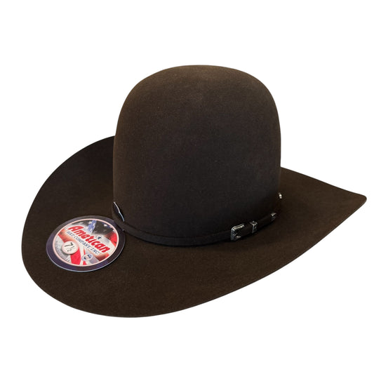 American Hat 10X Chocolate Felt Hat 7" Tall Crown