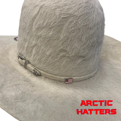 American Hat 20X Silverbelly Grizzly Felt Hat 6" Crown