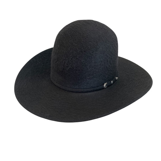 Rodeo King 10X Black Grizzly 6" Open Crown Felt Hat
