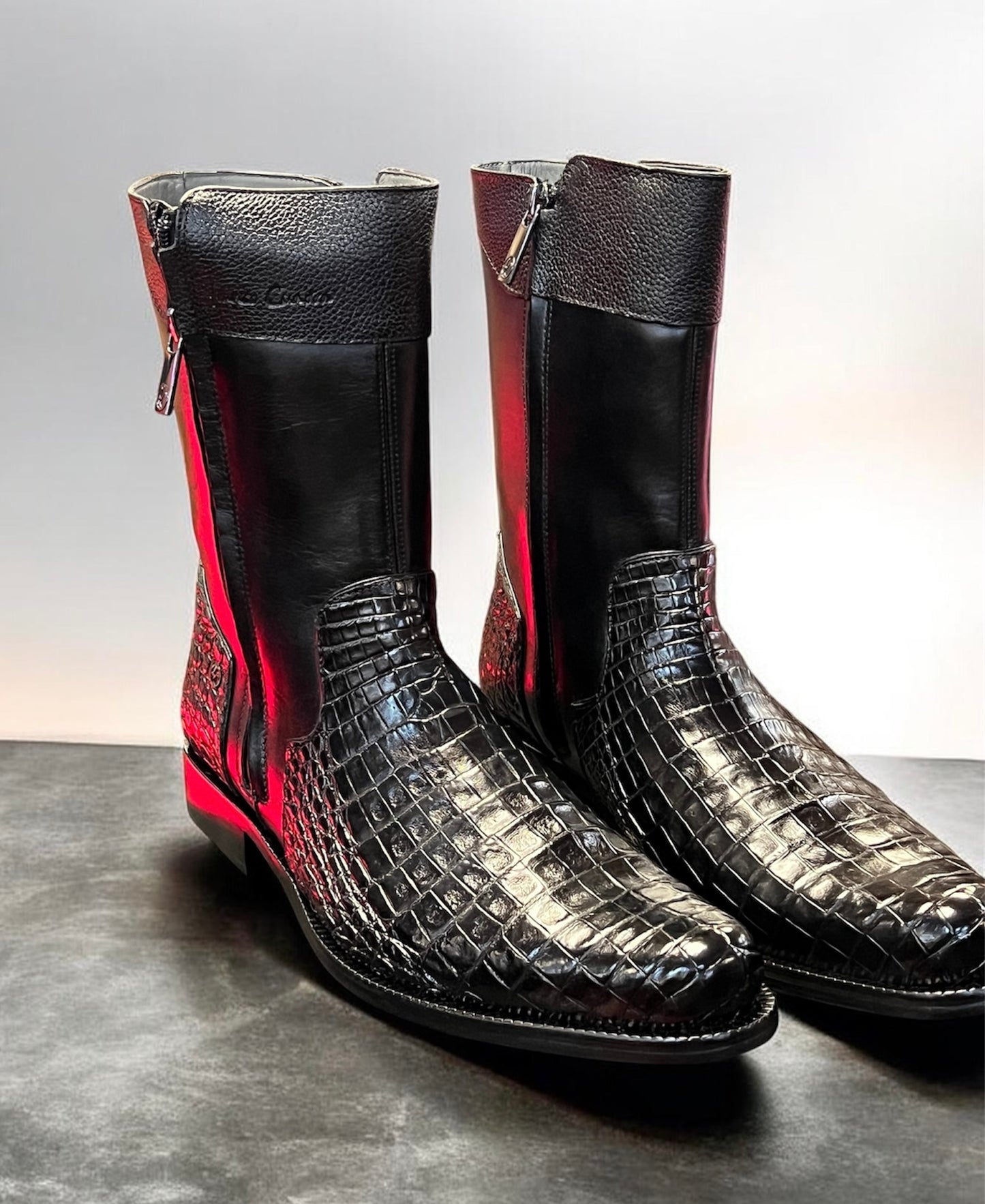 Men’s Franco Cuadra Caiman Botin Negro FC865
