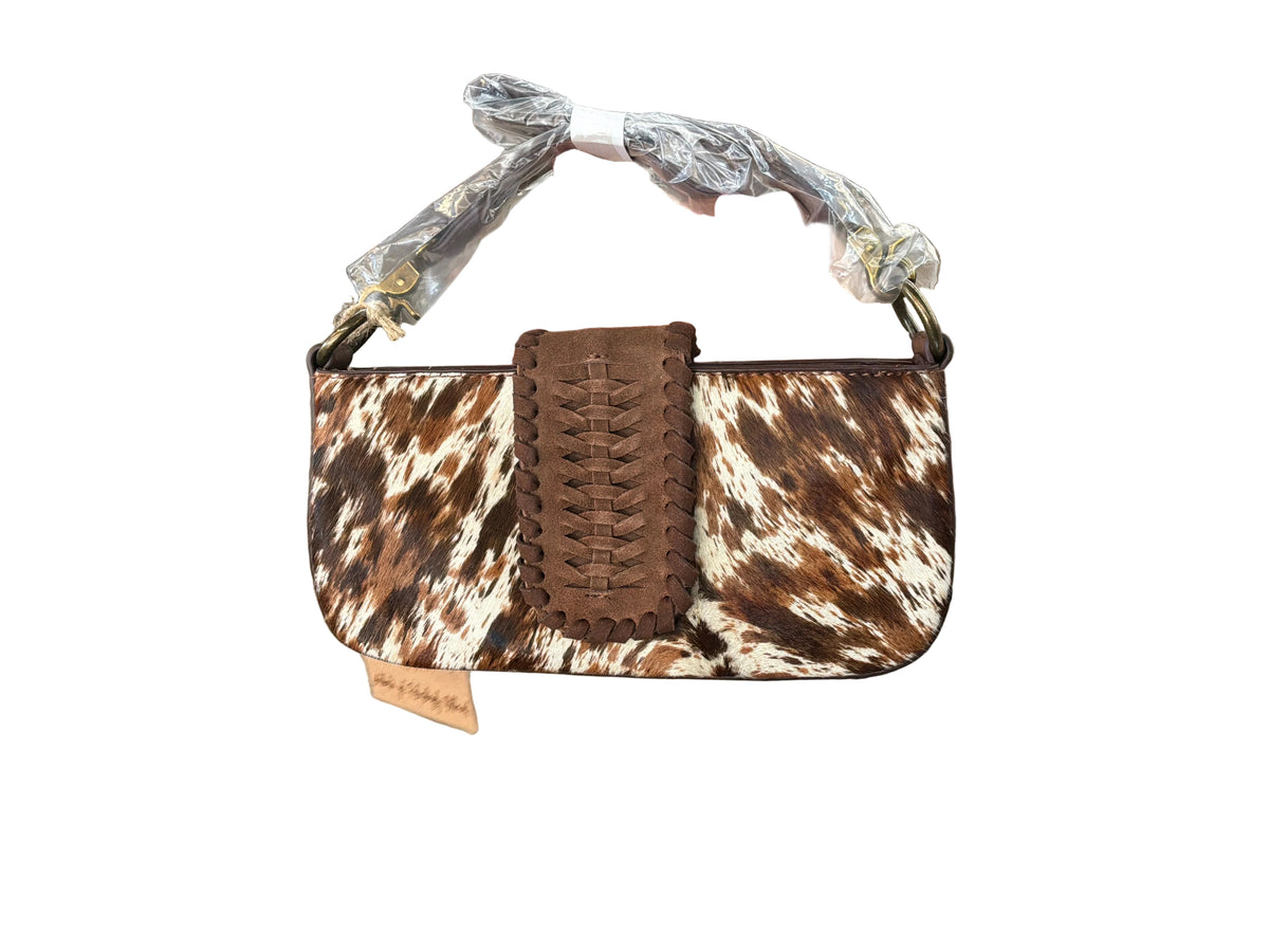 Catchfly Mini Convertible Bag Genuine Hair On W/ Braided Strap 2610478461