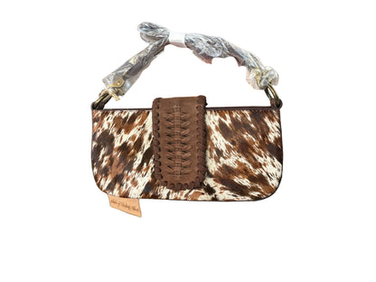 Catchfly Mini Convertible Bag Genuine Hair On W/ Braided Strap 2610478461