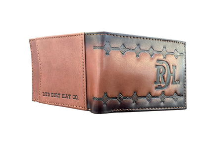 Red Dirt Bifold Wallet Burnish W/Aztec Pattern 2510138819