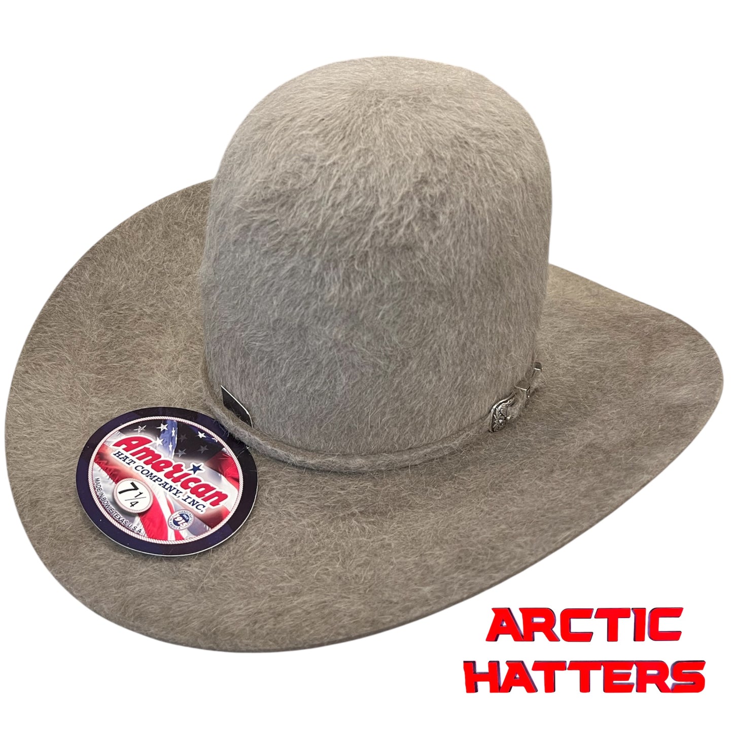 American Hat 20X Natural Grizzly Felt Hat 7" Tall Crown