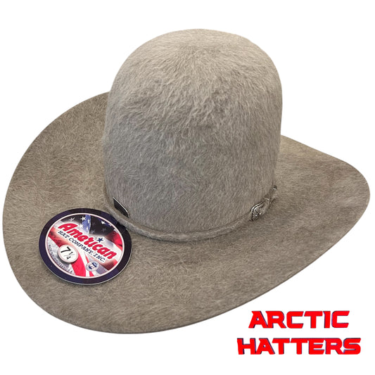 American Hat 20X Natural Grizzly Felt Hat 7" Tall Crown