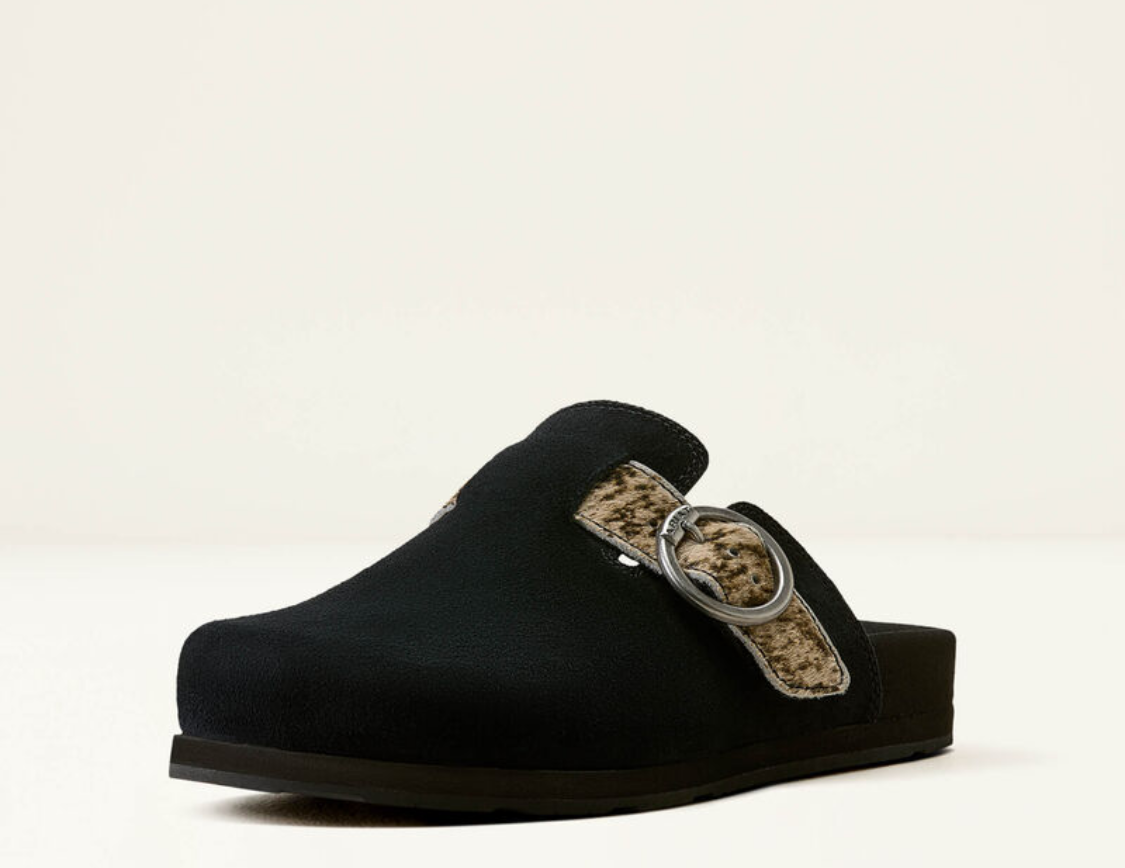 Ariat Black Suede|Brindle Hair On