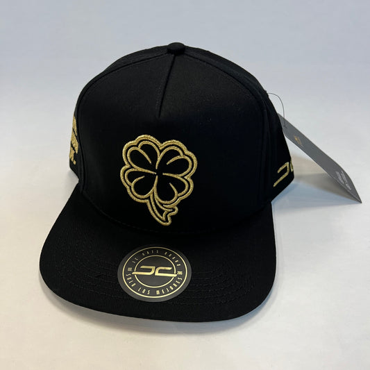 JC Hats Brand Trebol Negro Dorado