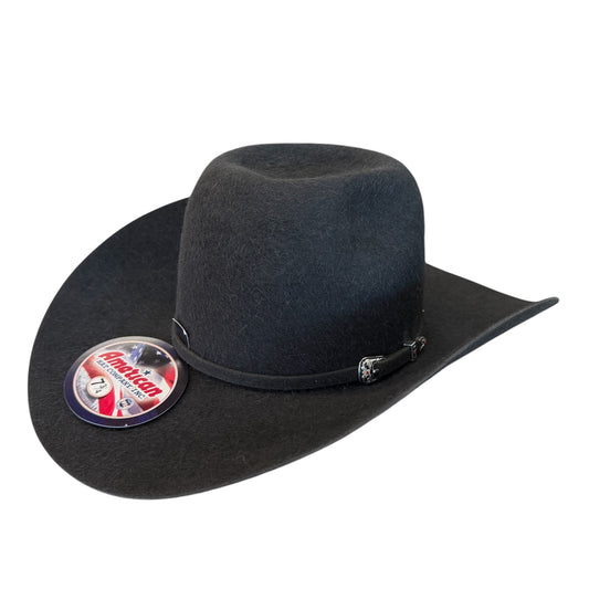 American Hat 20X Charcoal Grizzly Felt Hat 6" Crown