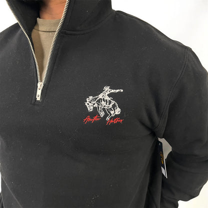 Arctic Hatters Bronc Black/wht Half Zip