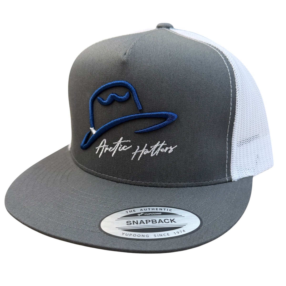 Arctic Hatters Blue Cutters 2.0 GRY/WHT Trucker Hat