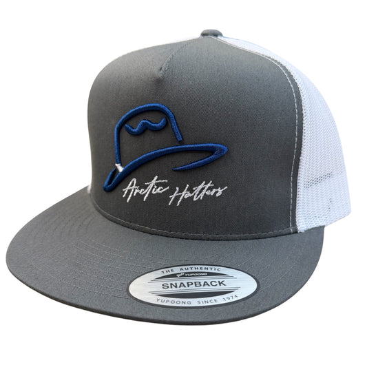Arctic Hatters Blue Cutters 2.0 GRY/WHT Trucker Hat