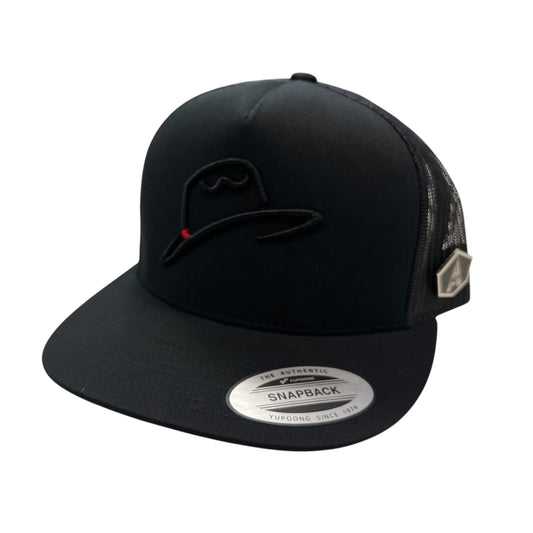 Arctic Hatters Black Cutters Black Trucker Hat