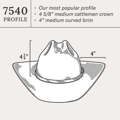Stetson 4X Corral Silversand Felt