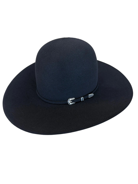 Stetson Skyline 6X Black Felt Hat 6" Open Crown