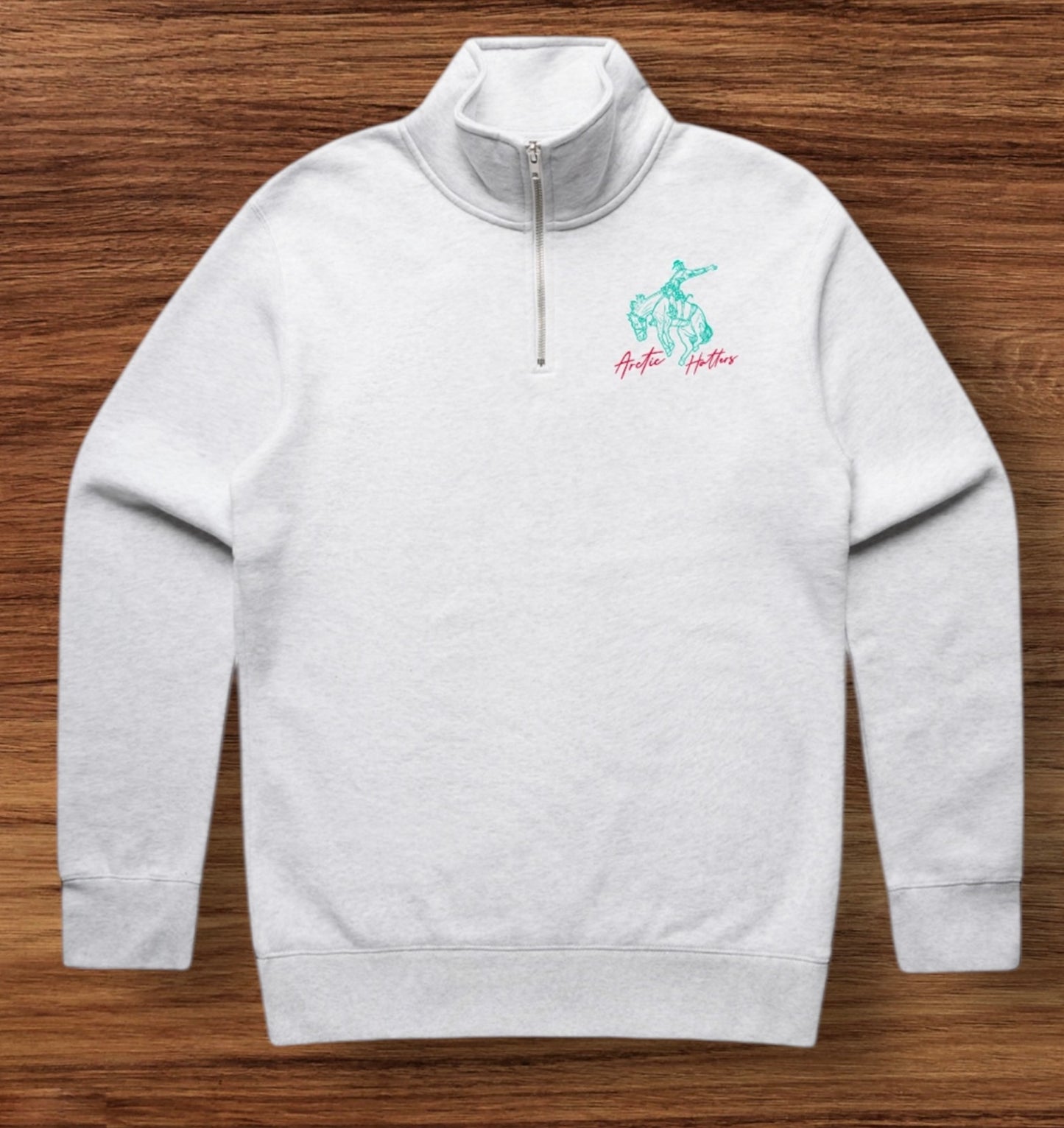 Arctic Hatters Bronc Smoke/Neon Half Zip